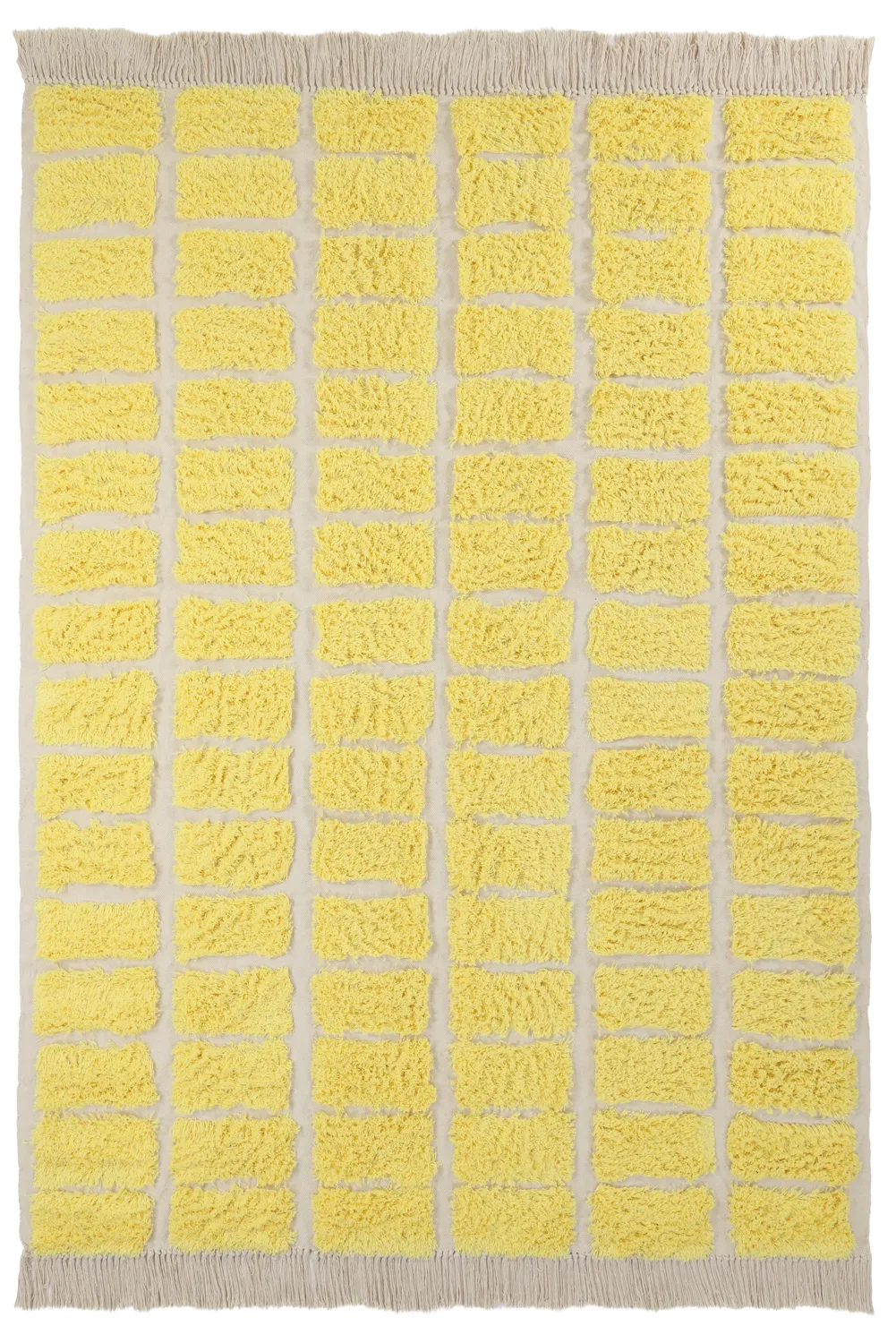 Ryamattor - Zola Natural Cotton Shaggy (gul)