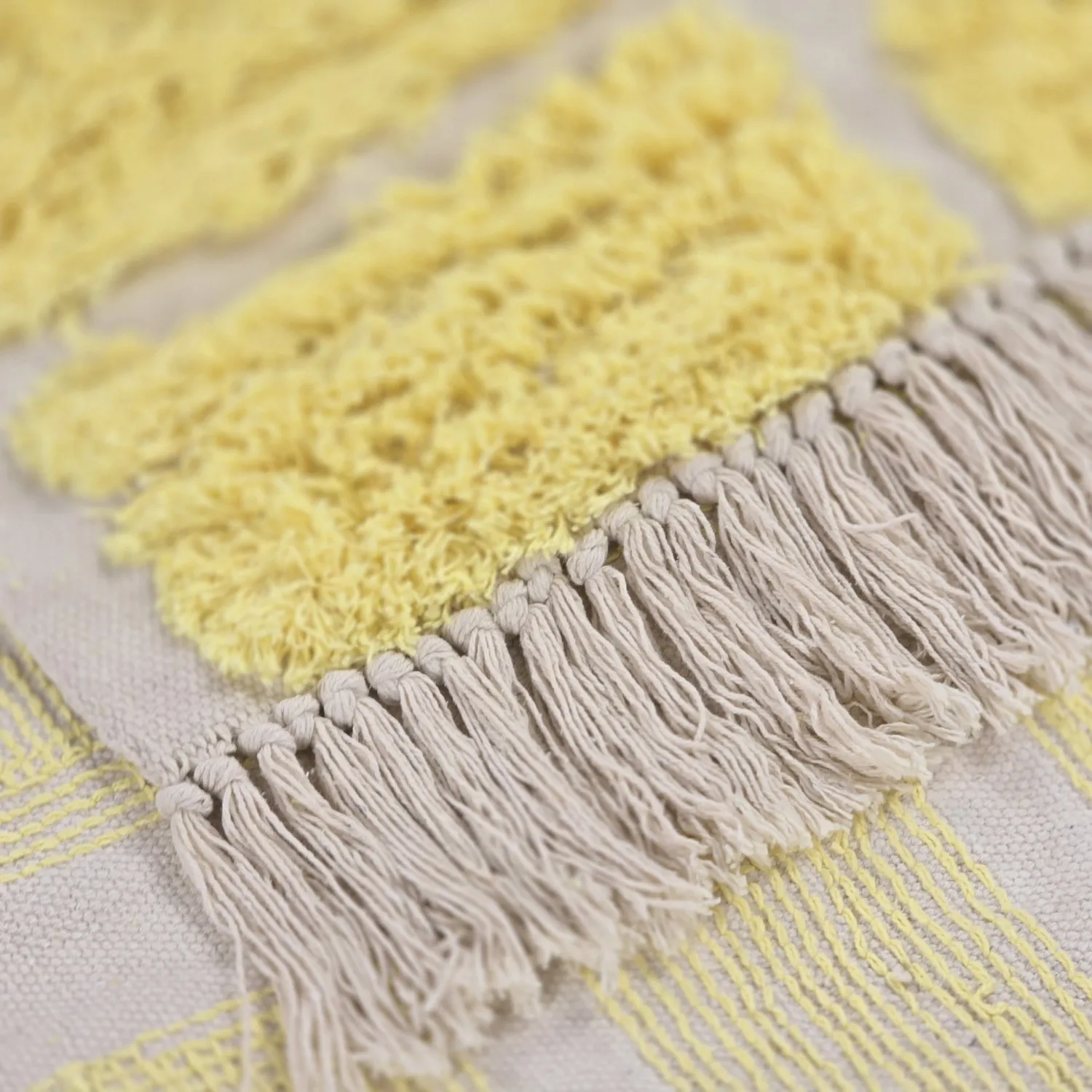 Ryamattor - Zola Natural Cotton Shaggy (gul)
