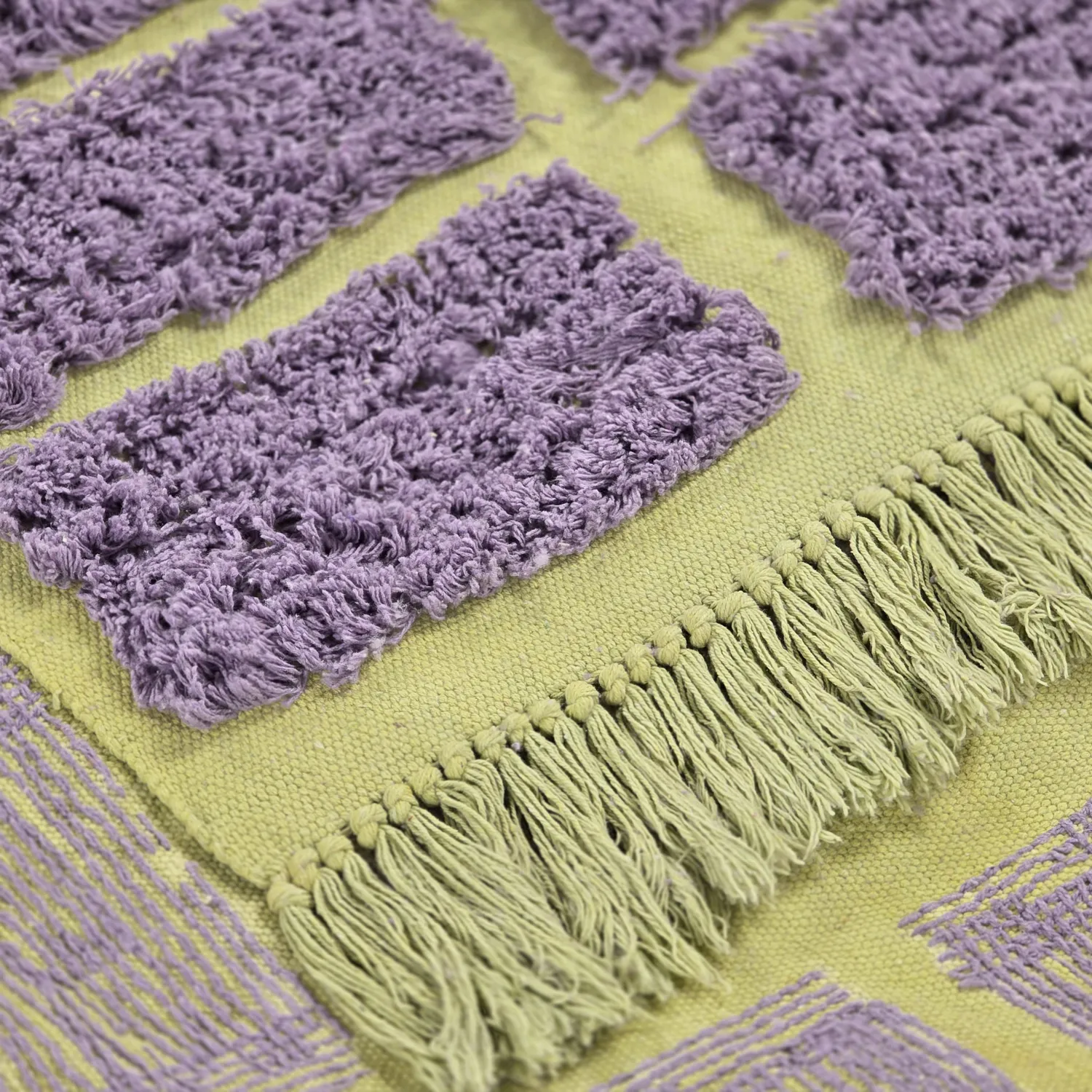 Ryamattor - Zola Natural Cotton Shaggy (lila)