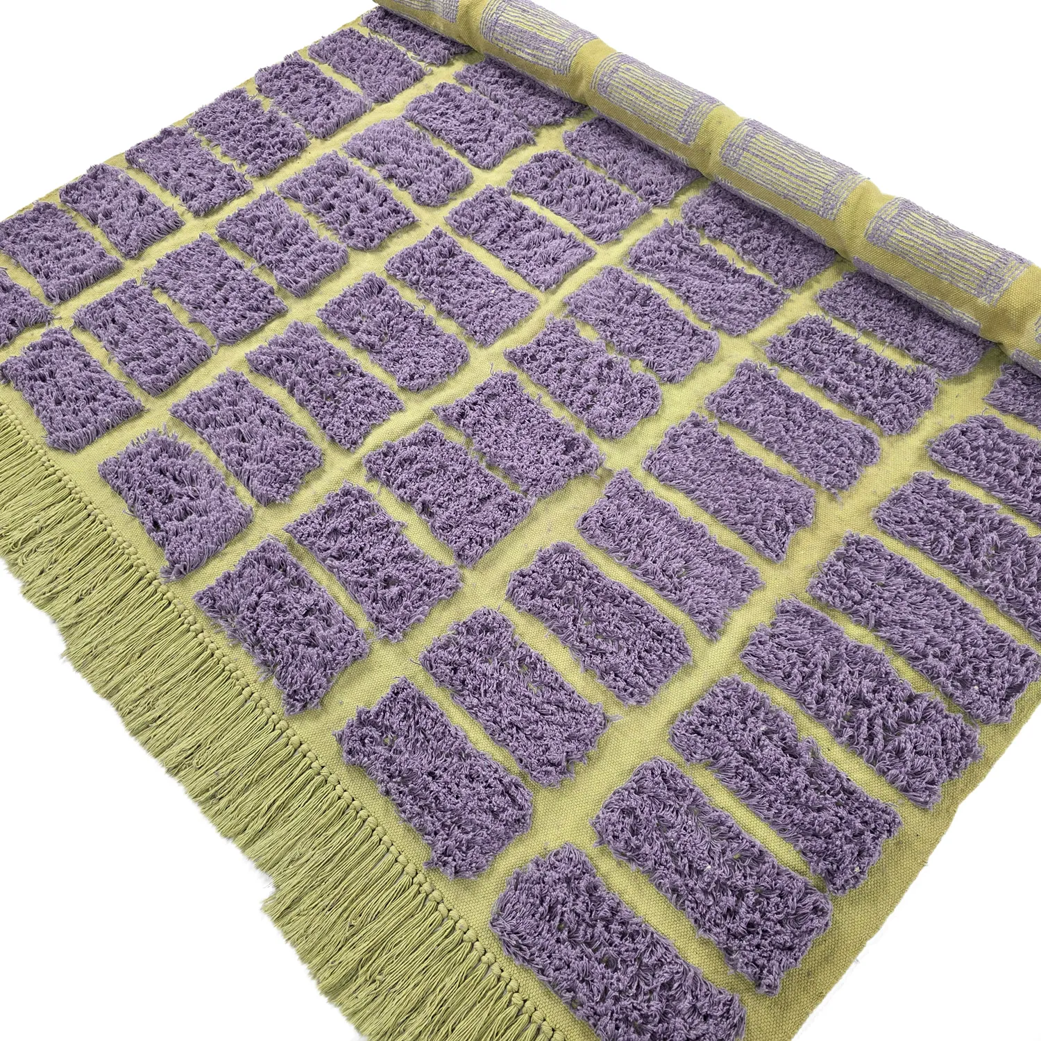 Ryamattor - Zola Natural Cotton Shaggy (lila)