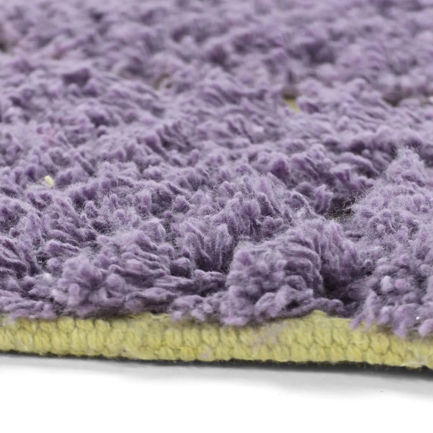 Rund Matta - Zola Natural Cotton Shaggy (lila)