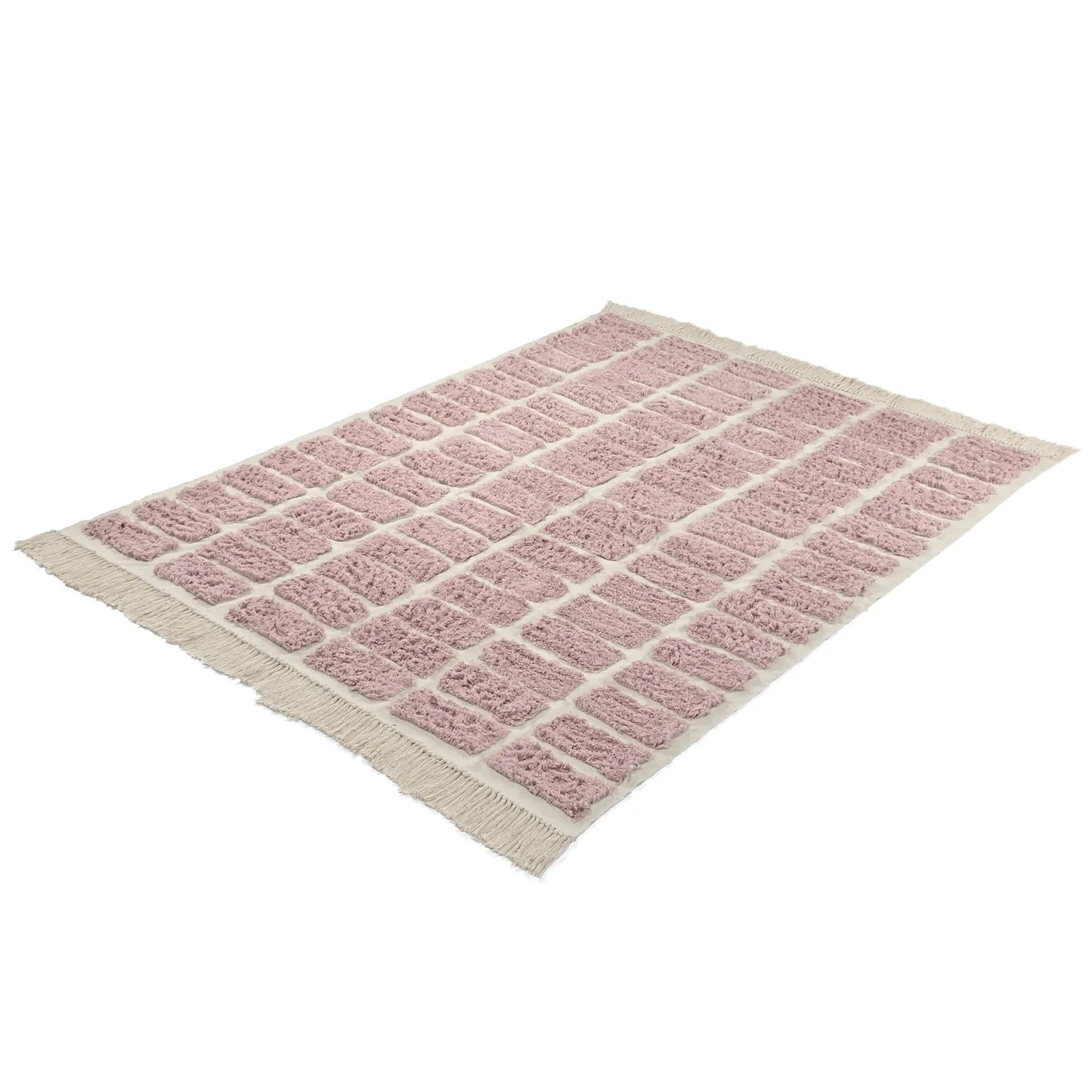 Ryamattor - Zola Natural Cotton Shaggy (rosa)