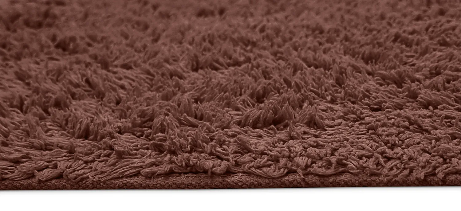 Ryamattor - Alba Natural Cotton Shaggy (brun)