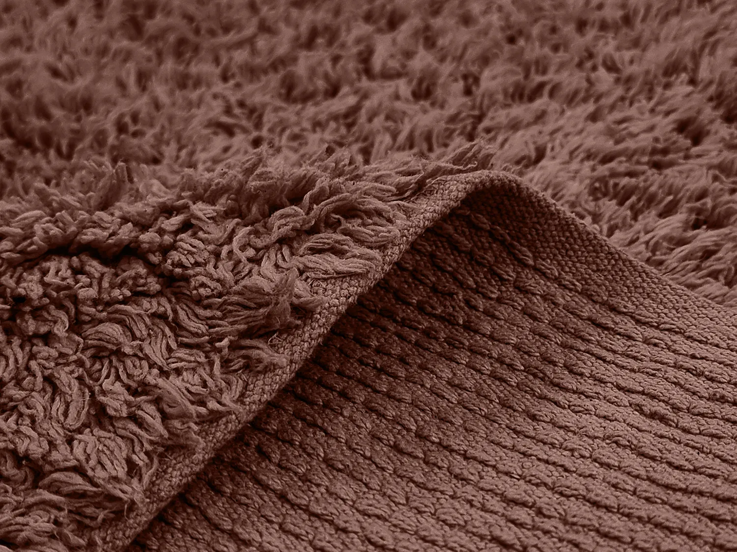 Ryamattor - Alba Natural Cotton Shaggy (brun)
