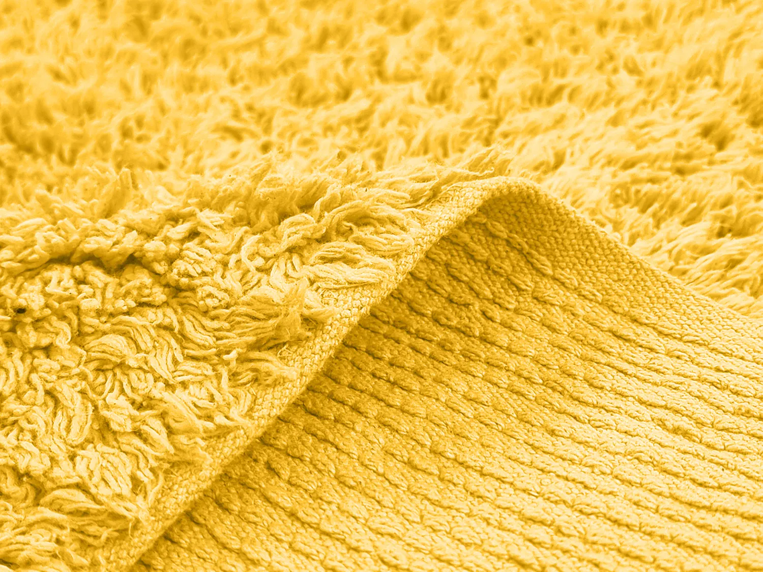 Ryamattor - Alba Natural Cotton Shaggy (gul)