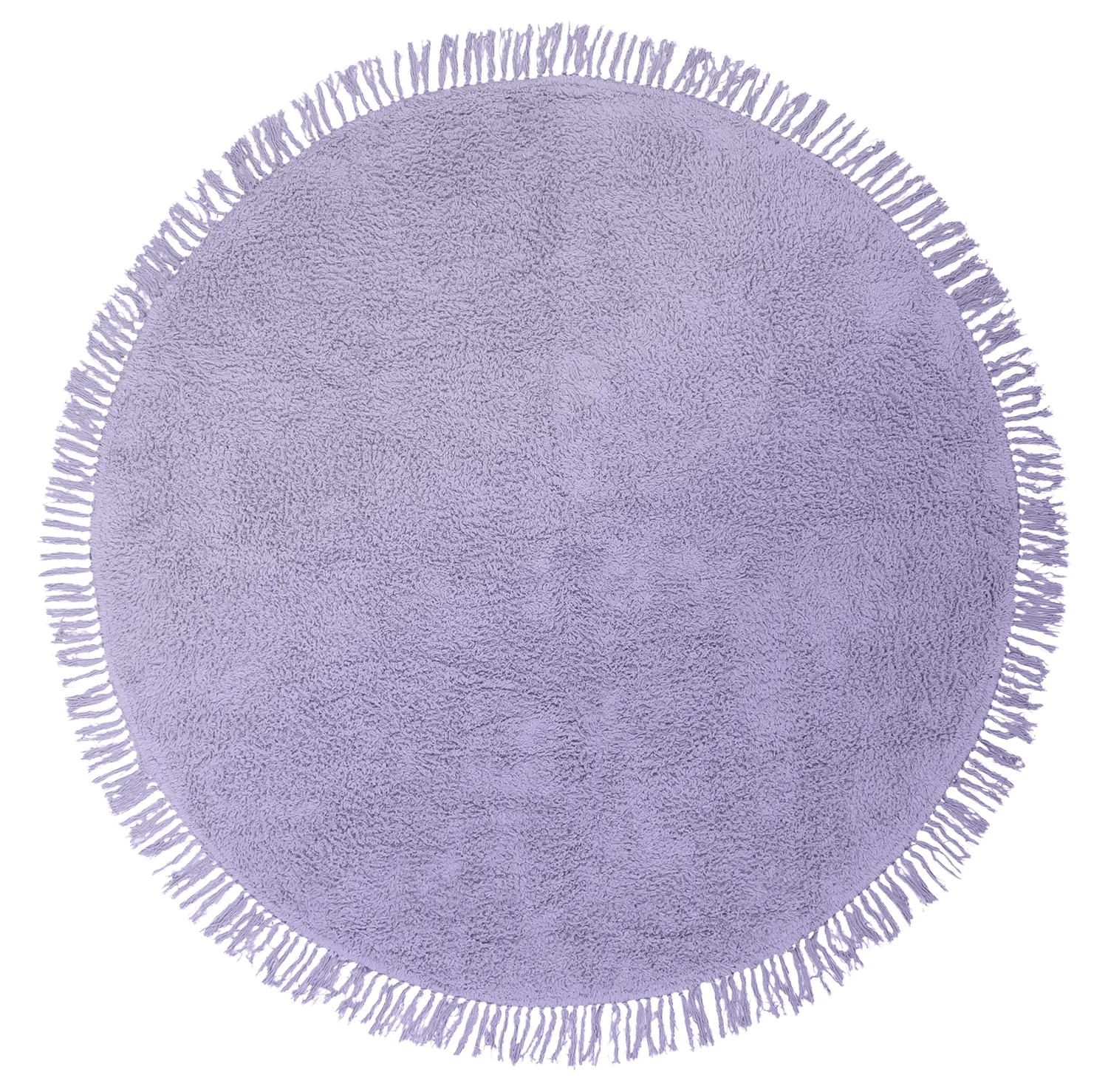 Rund matta - Alba Natural Cotton Shaggy (lila)