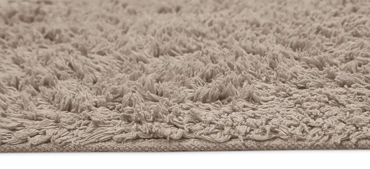 Ryamattor - Alba Natural Cotton Shaggy (taupe)
