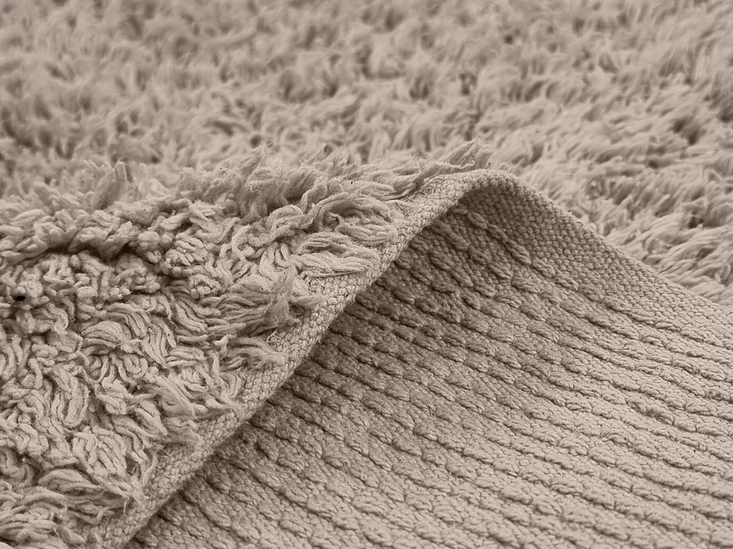 Ryamattor - Alba Natural Cotton Shaggy (taupe)