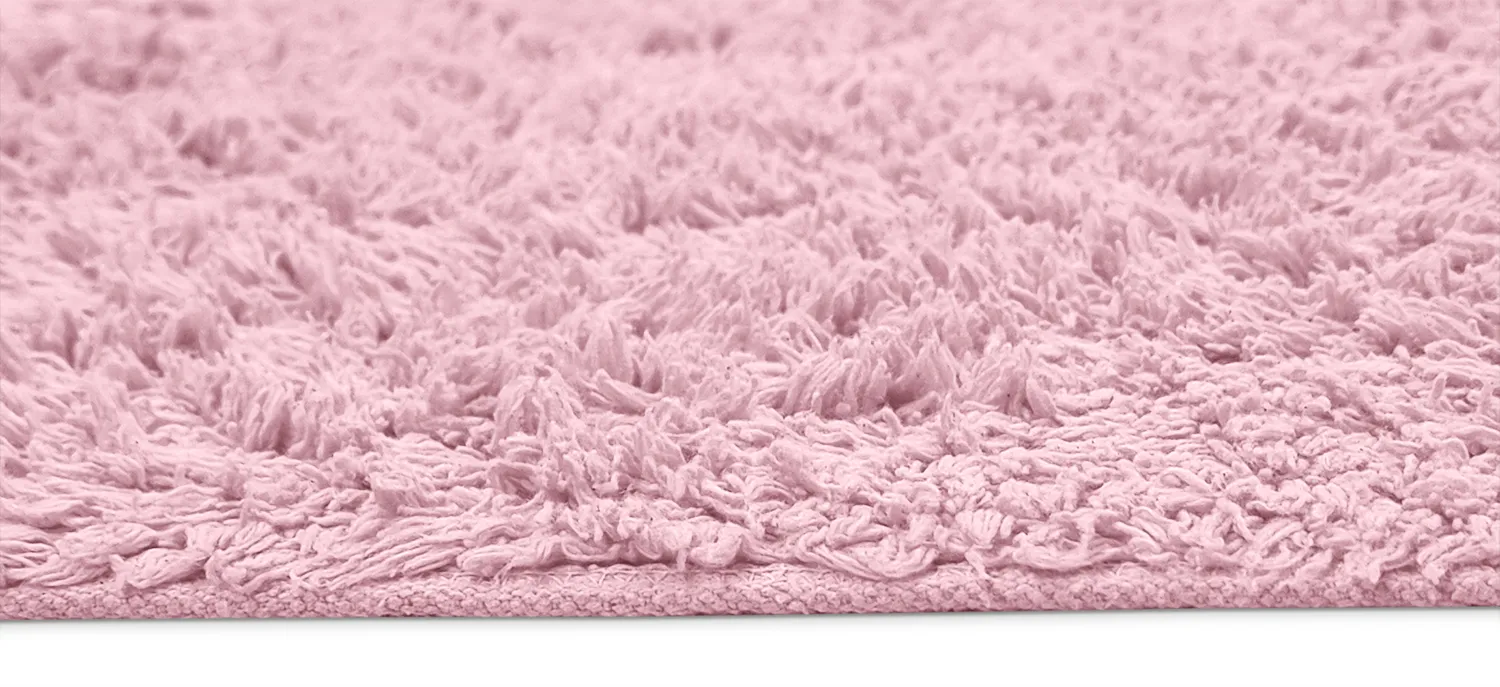 Ryamattor - Alba Natural Cotton Shaggy (ljusrosa)