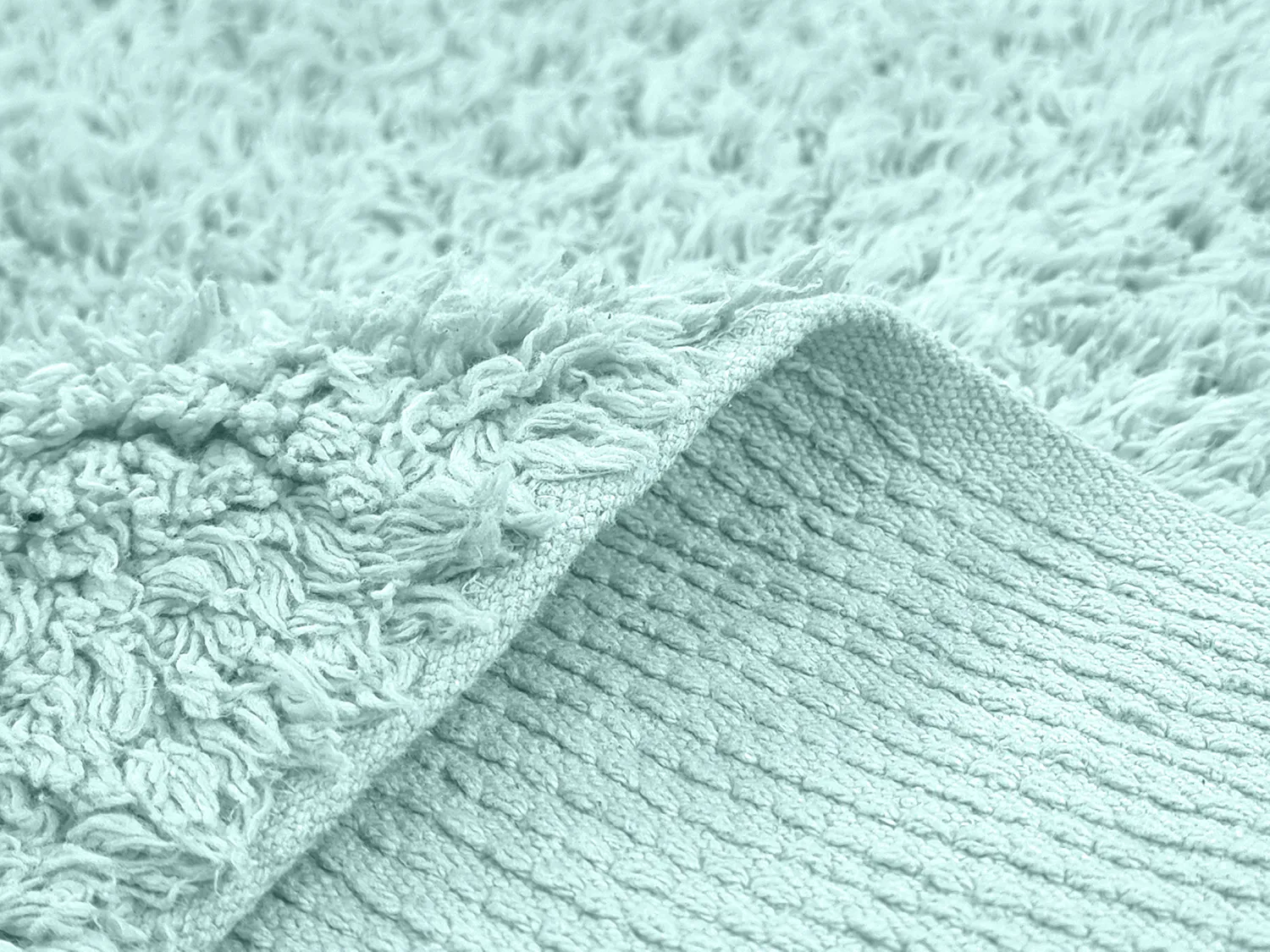Ryamattor - Alba Natural Cotton Shaggy (turkos)