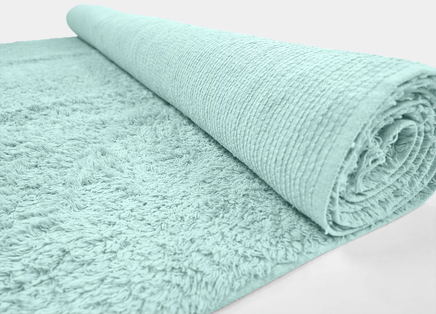 Ryamattor - Alba Natural Cotton Shaggy (turkos)