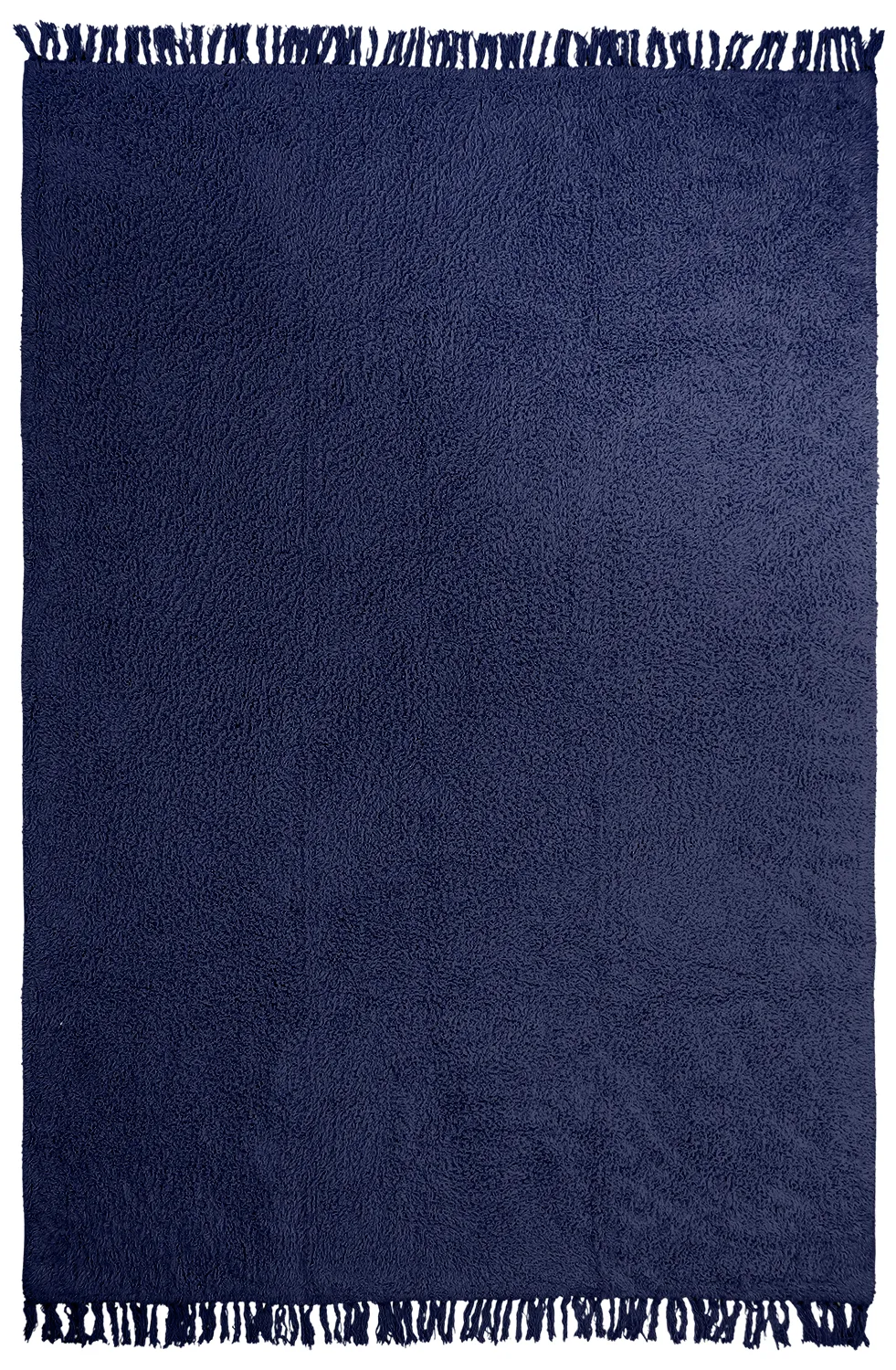 Ryamattor - Alba Natural Cotton Shaggy (mörkblå)