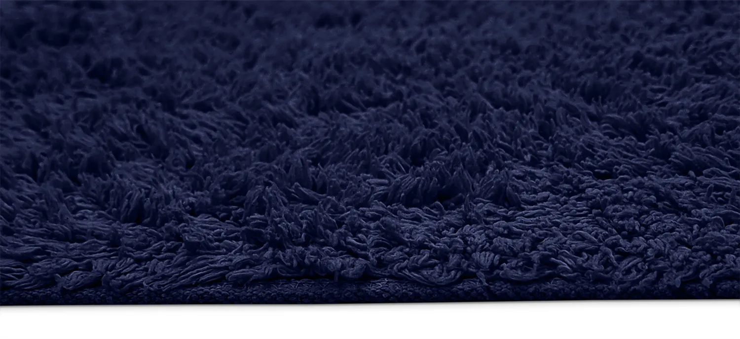 Ryamattor - Alba Natural Cotton Shaggy (mörkblå)
