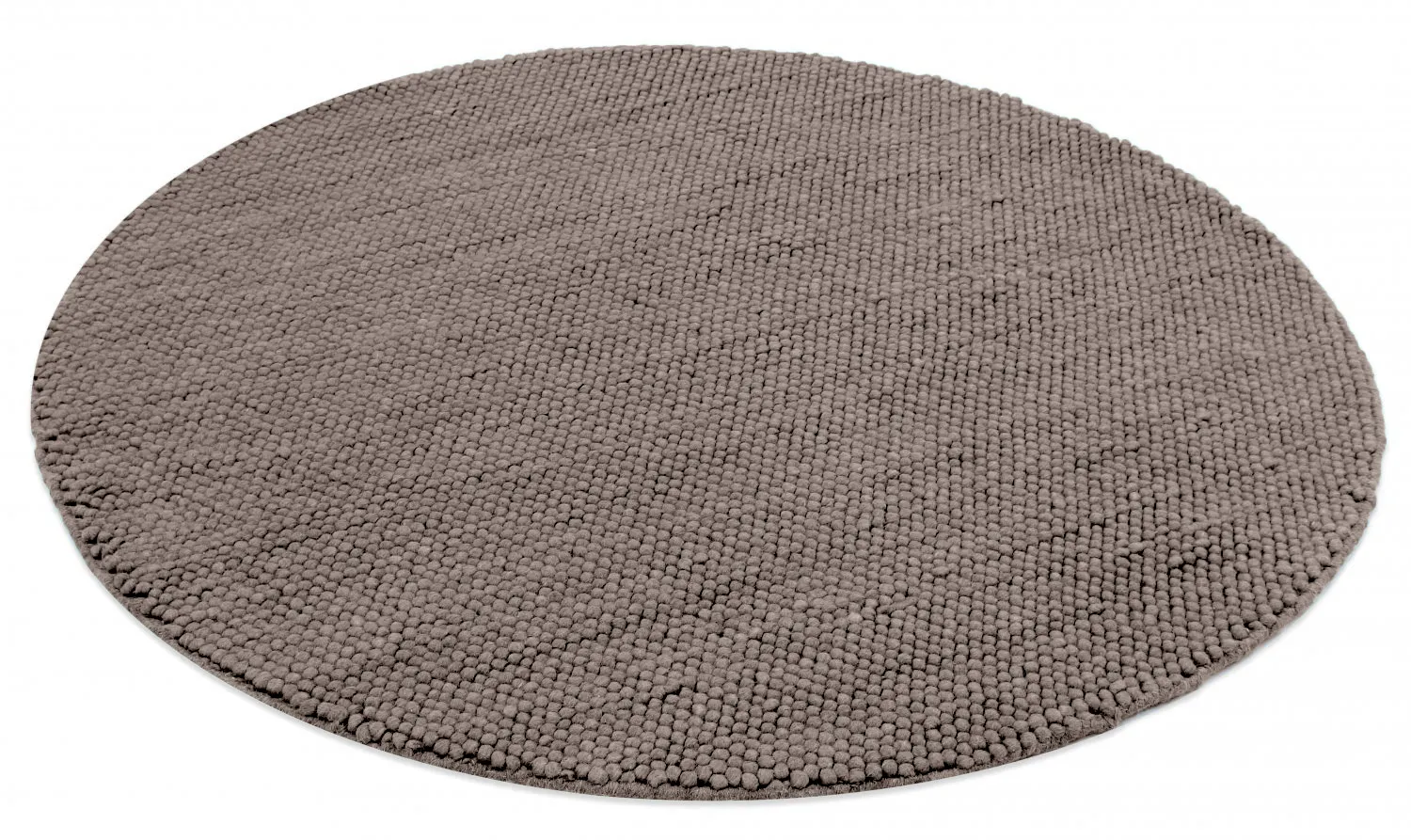Rund matta - Avafors Wool Bubble (brun)
