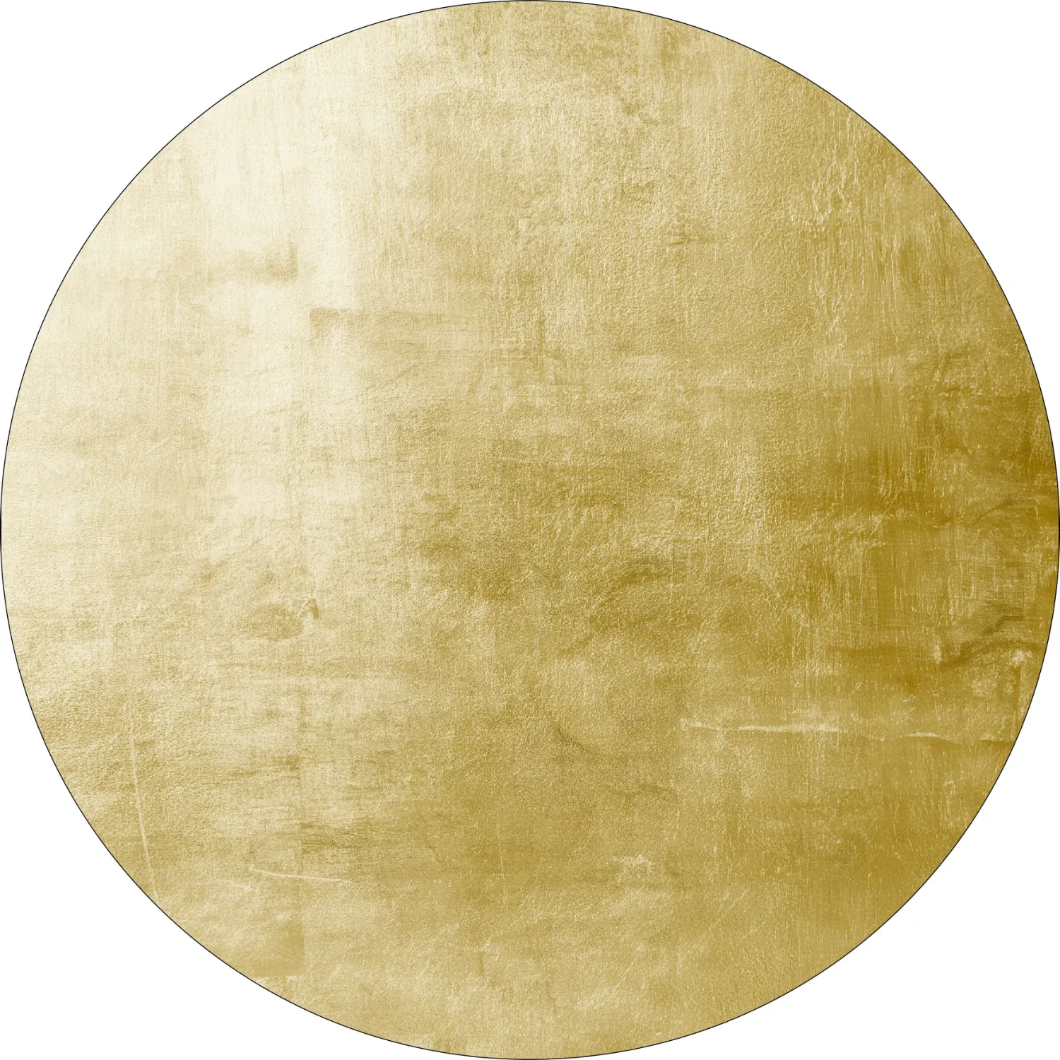 Rund matta - Artena (mörk guld)