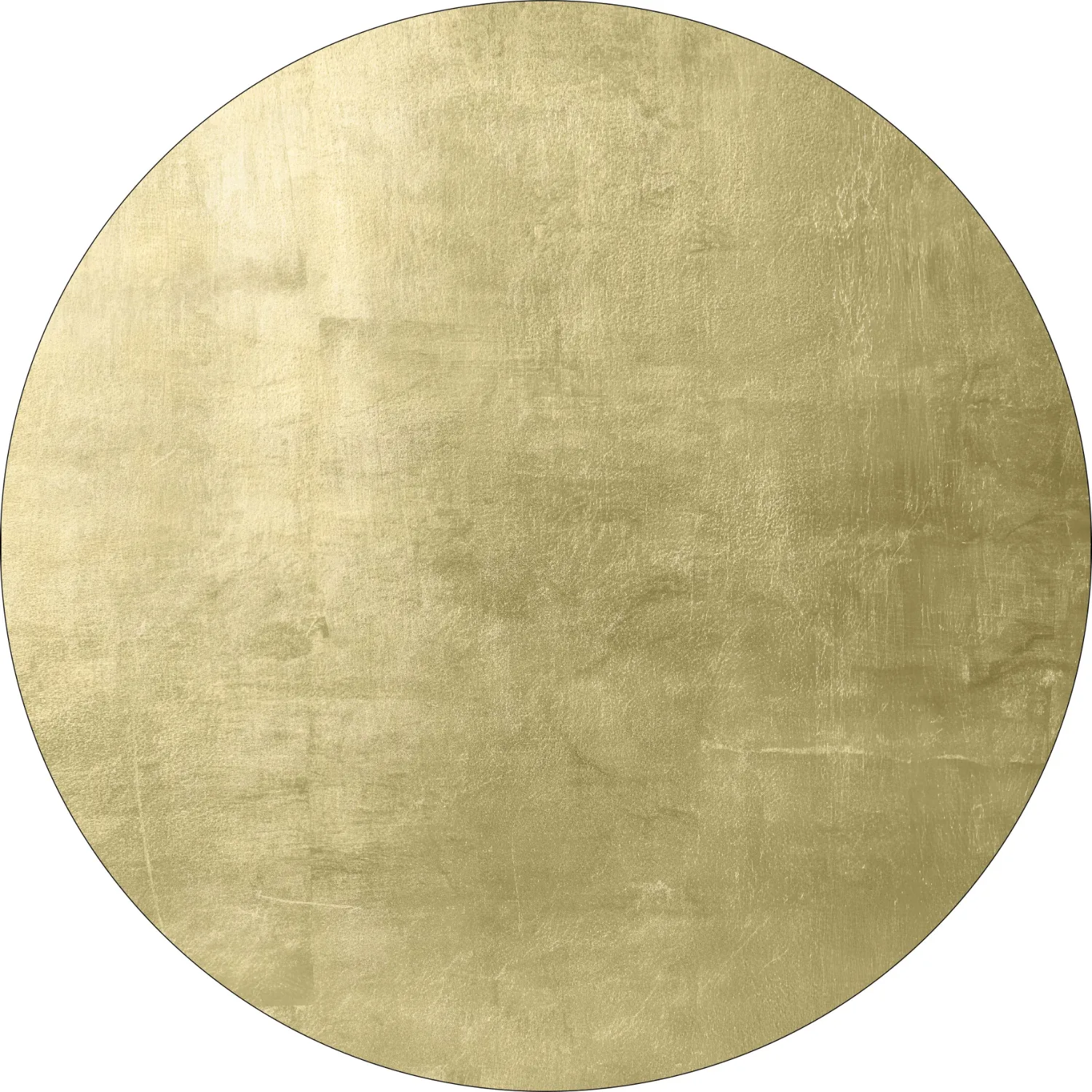 Rund matta - Artena (ljus guld)