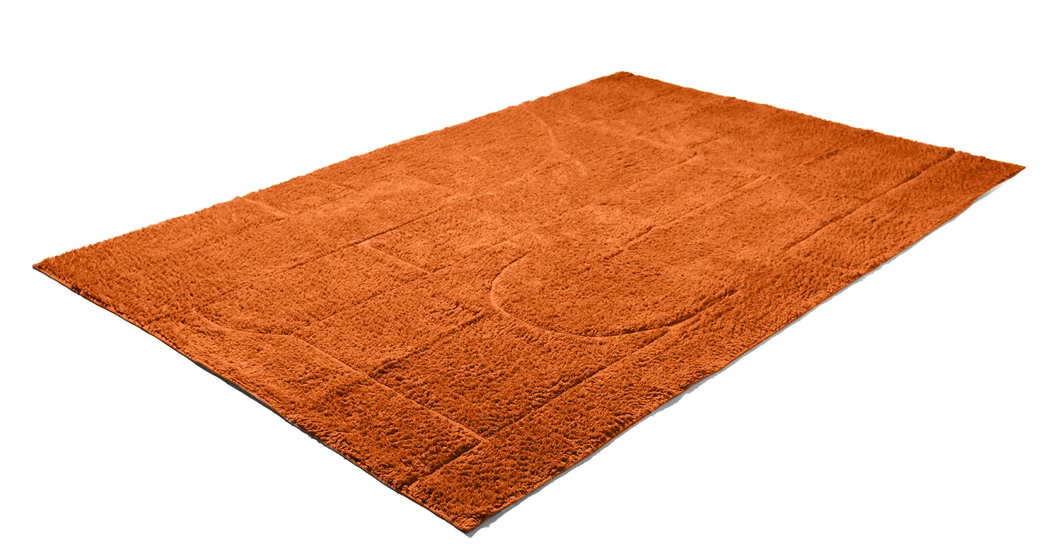 Ryamattor - Cremona Natural Cotton Shaggy (orange)