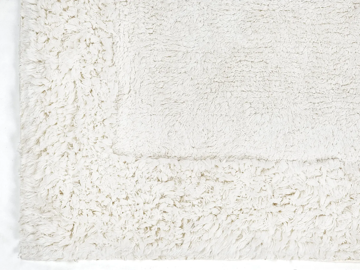 Ryamattor - Ebba Natural Cotton Shaggy (offwhite)