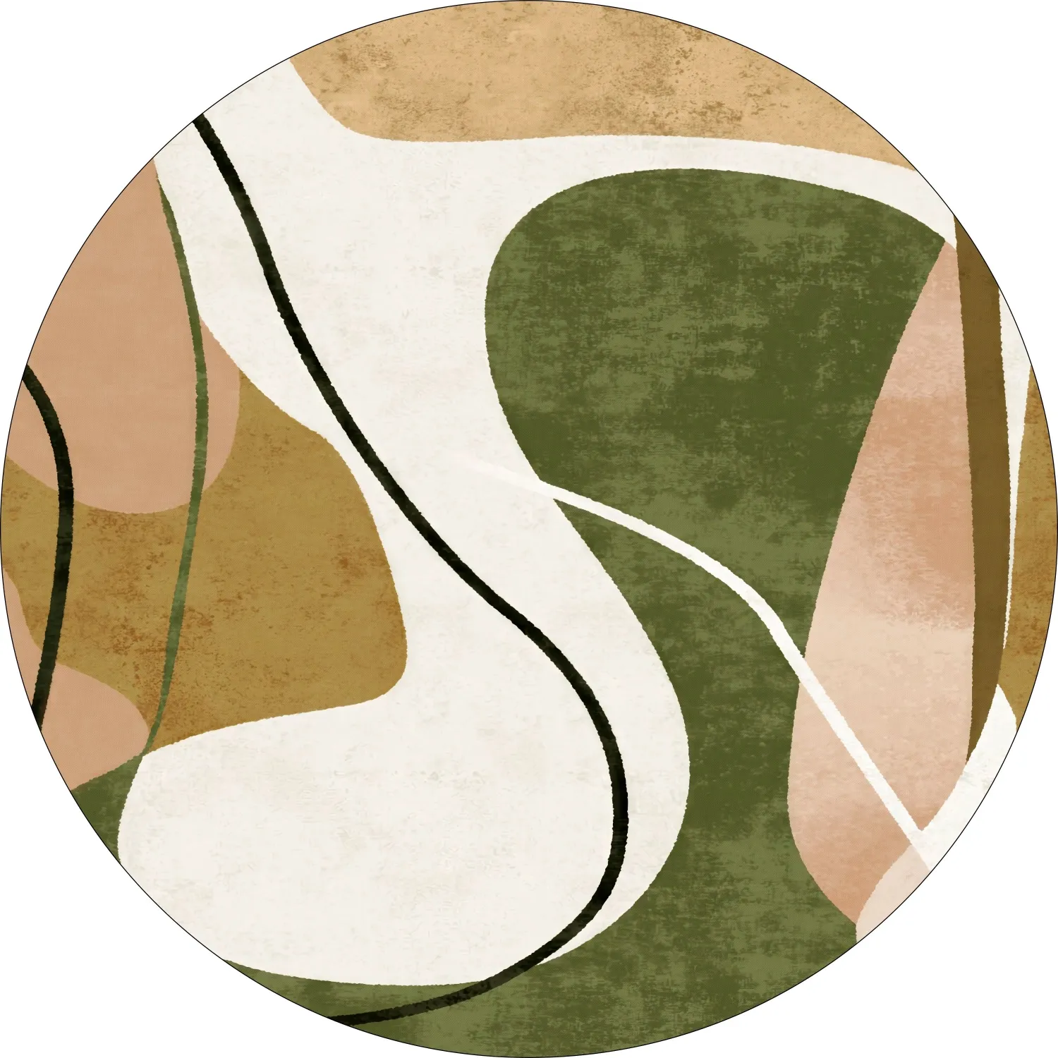 Rund matta - Cressida (multi)