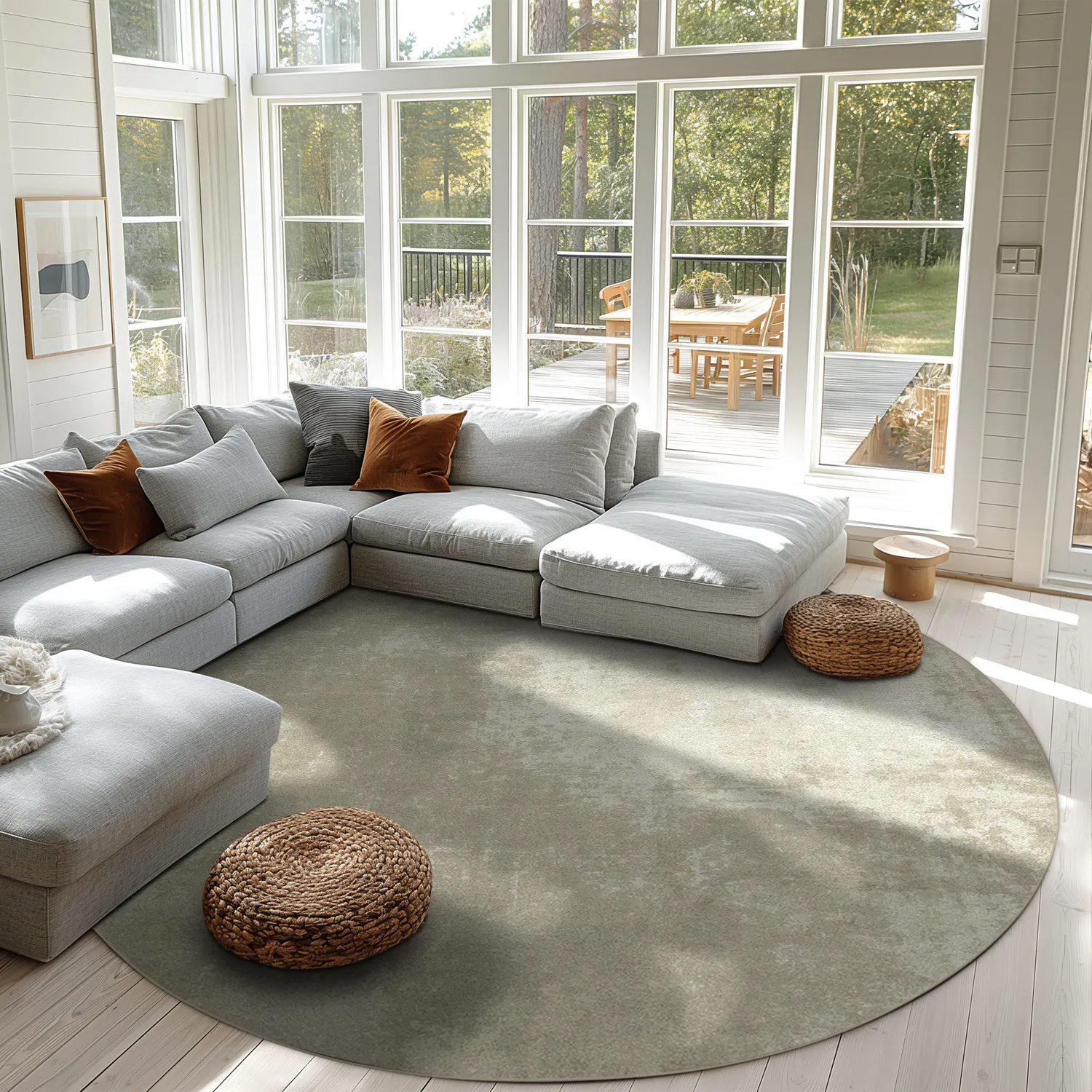 Rund matta - Lynton (beige)