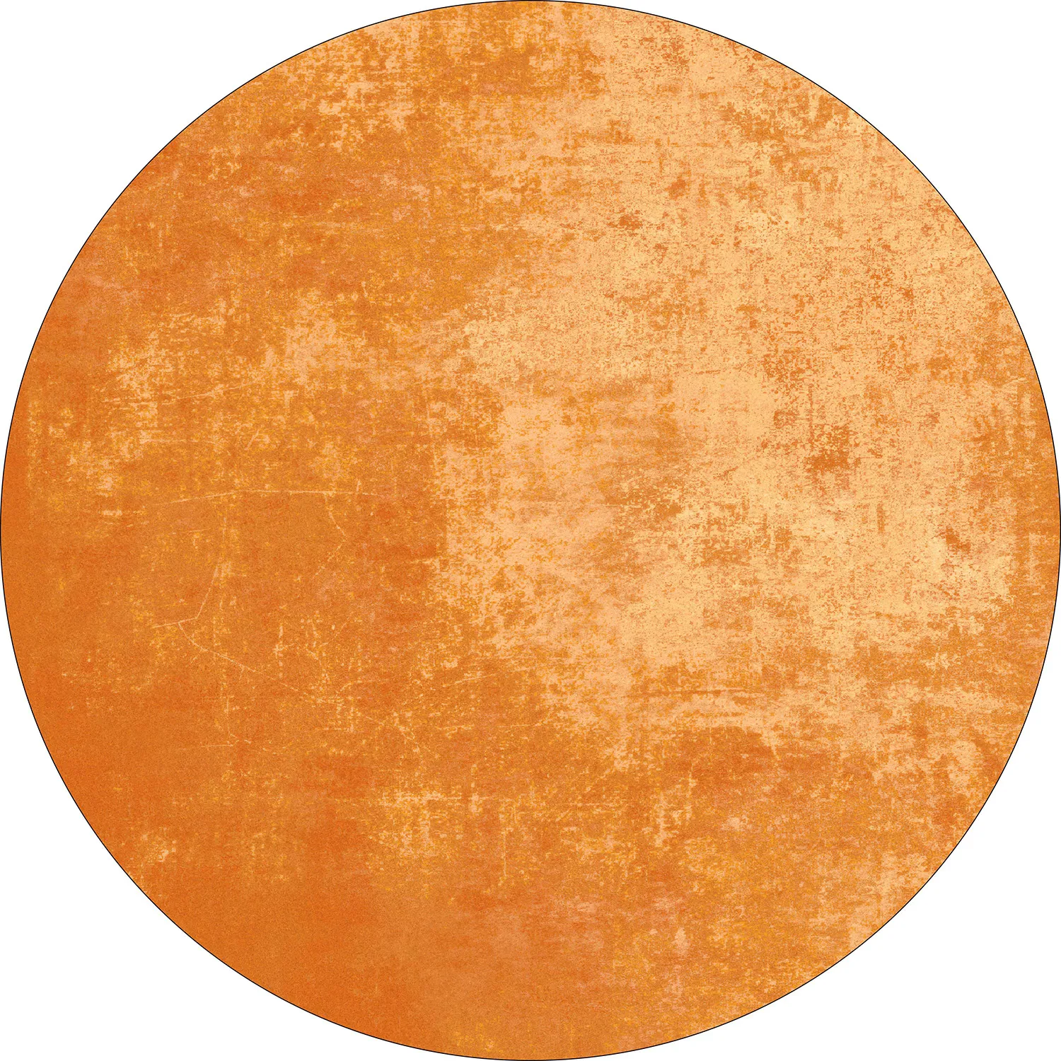Rund matta - Lynton (orange)