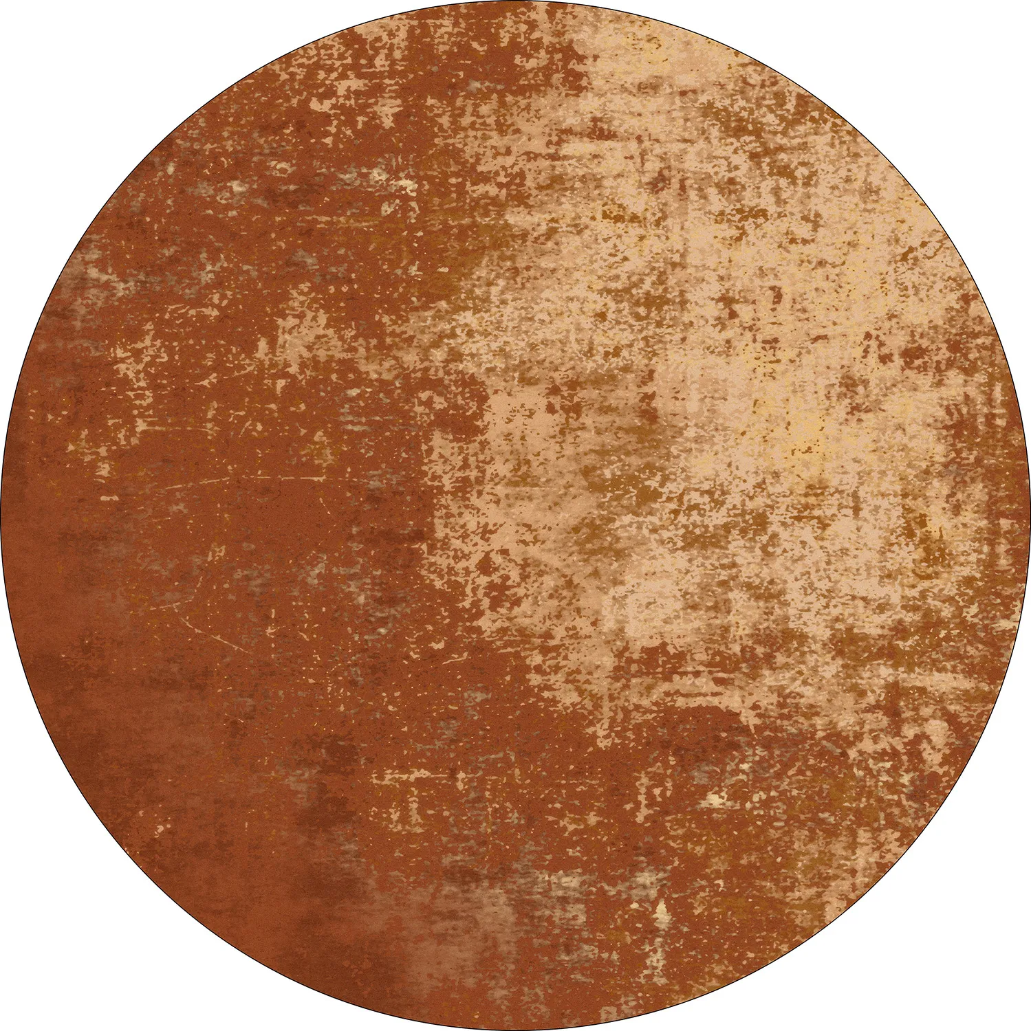 Rund matta - Lynton (terracotta)