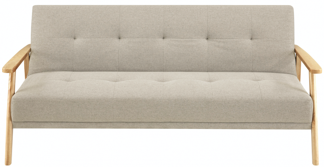 Bäddsoffa - Klippan (beige) (Storlek: Standard)