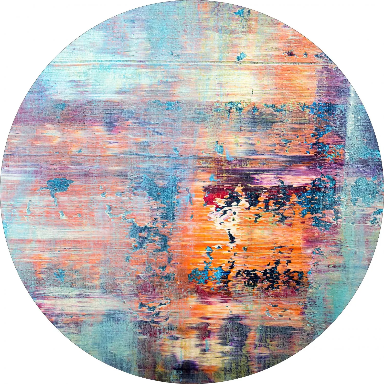 Rund matta - Levico (multi)