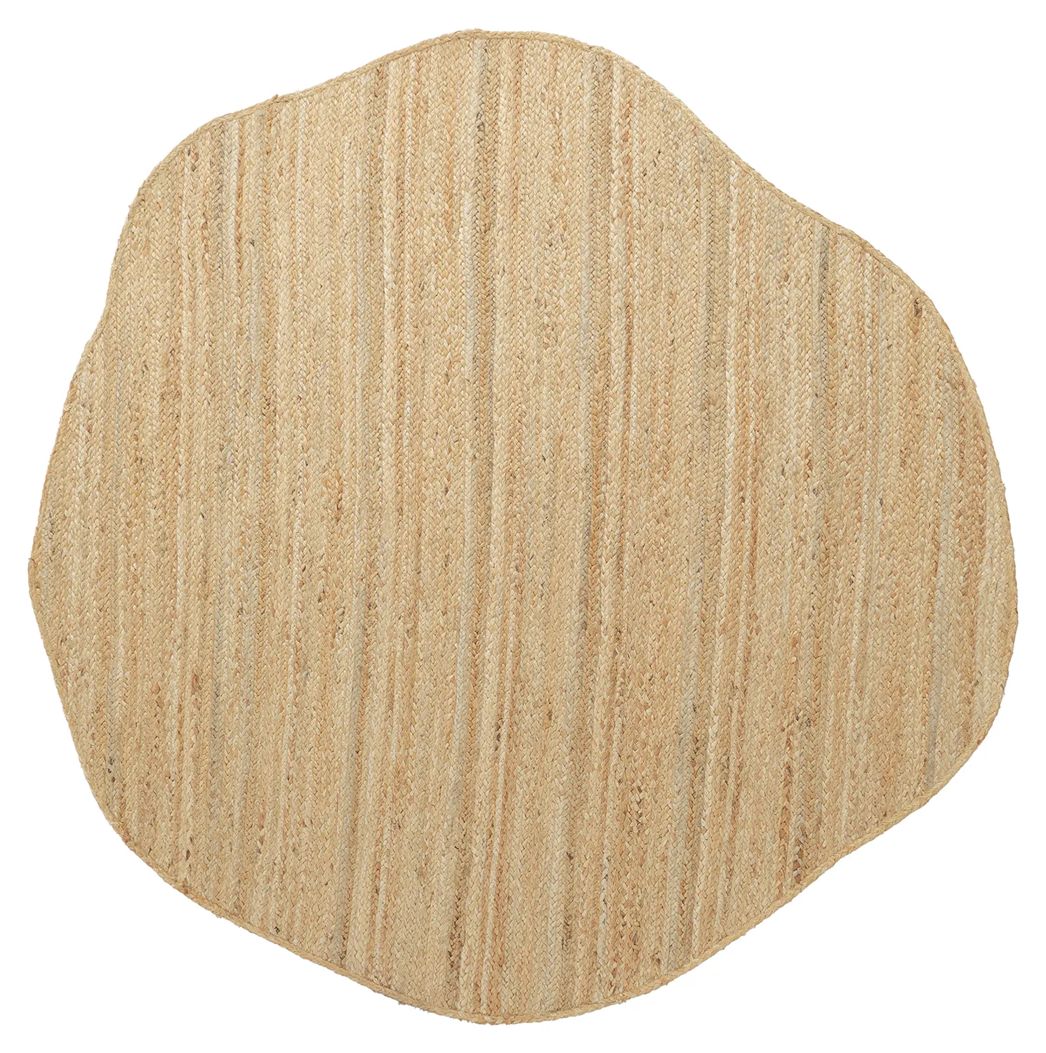 Oregelbundet rund jutematta - Flätan (jute)