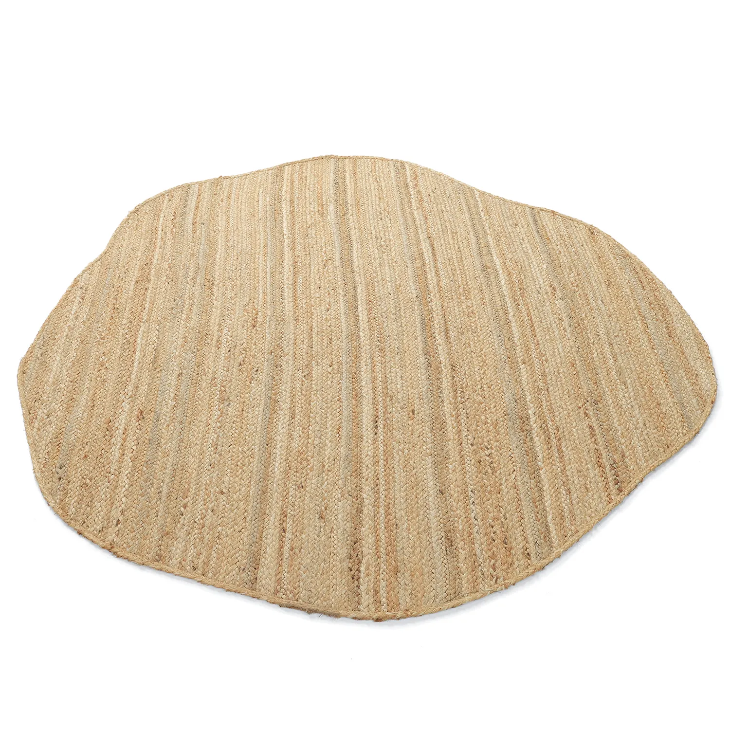 Oregelbundet rund jutematta - Flätan (jute)
