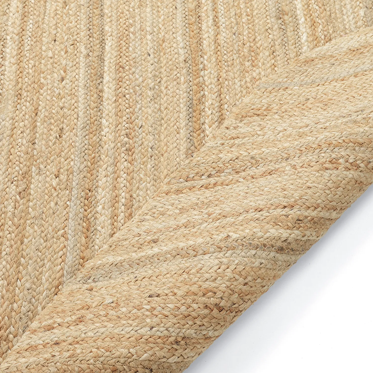 Oregelbundet rund jutematta - Flätan (jute)