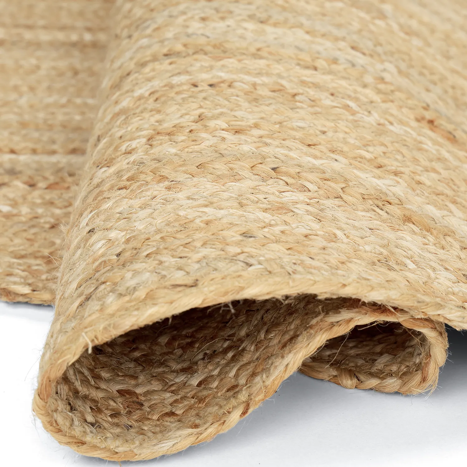 Oregelbundet rund jutematta - Flätan (jute)