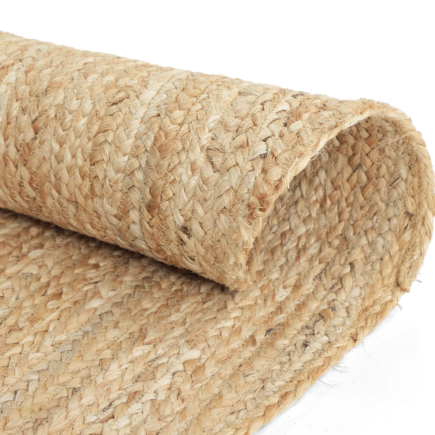 Oregelbundet rund jutematta - Flätan (jute)