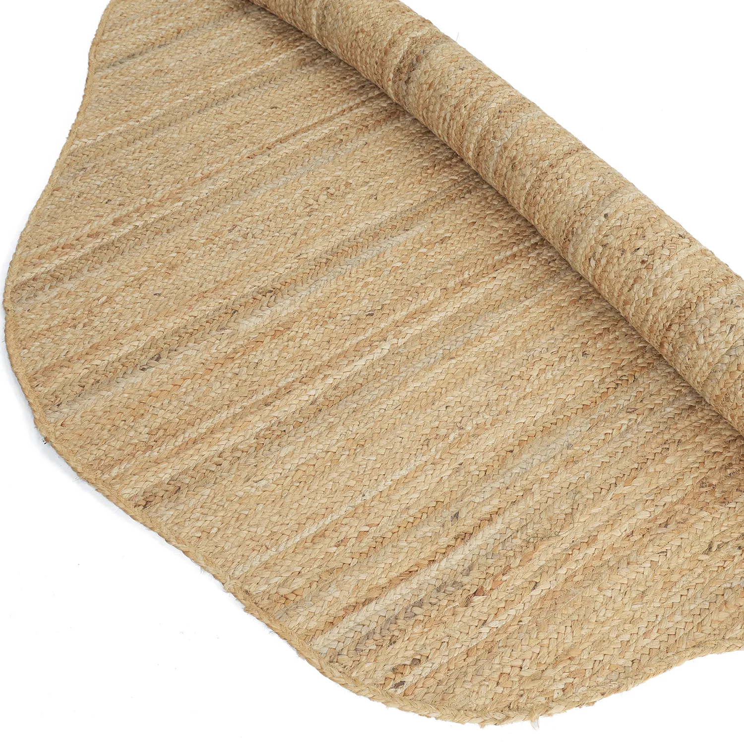 Oregelbundet rund jutematta - Flätan (jute)