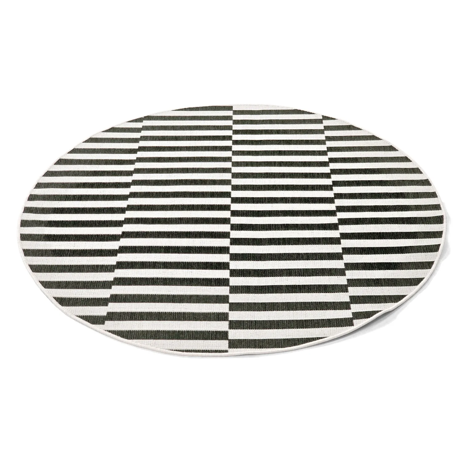 Rund matta - Indoor/Outdoor Otto (svart)