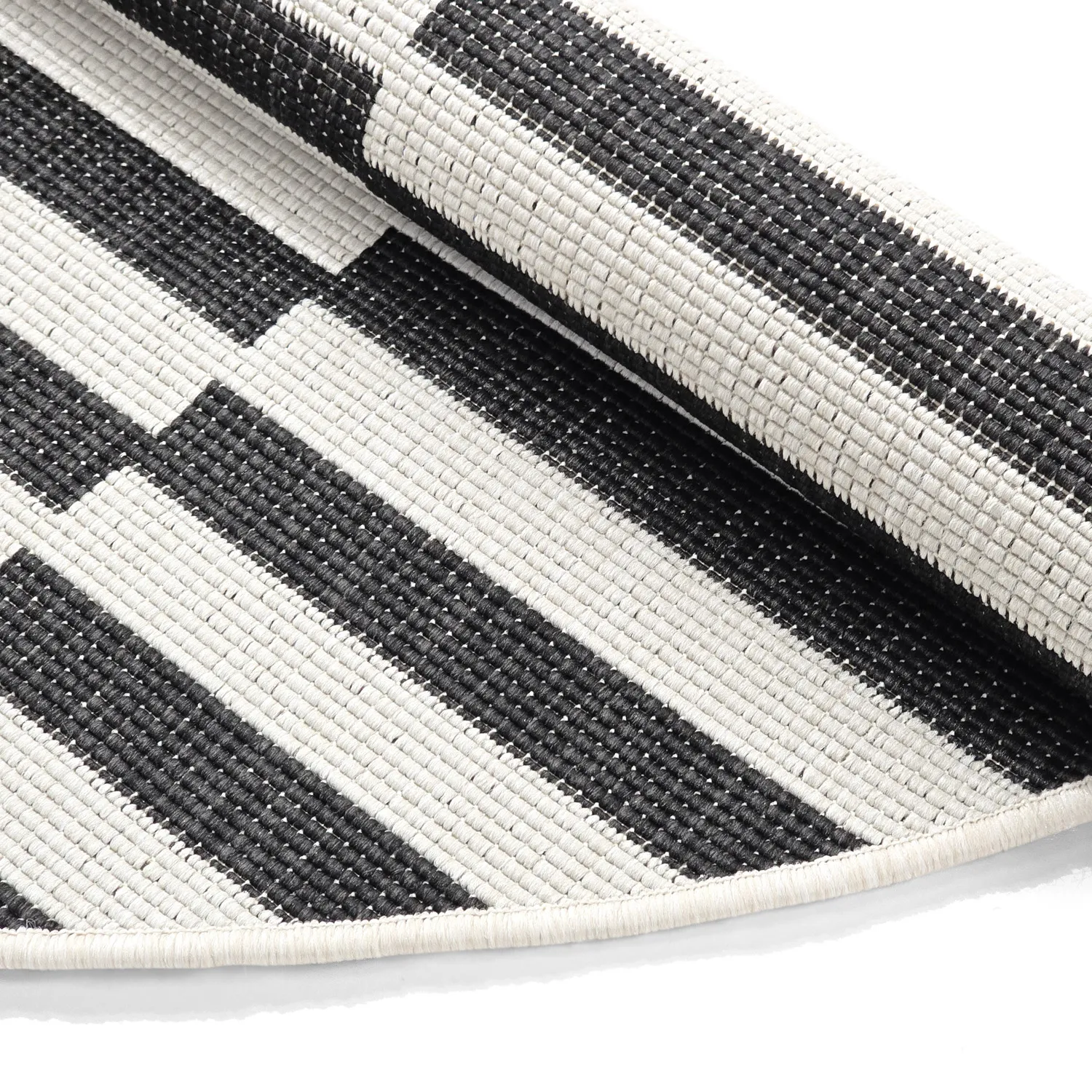 Rund matta - Indoor/Outdoor Otto (svart)