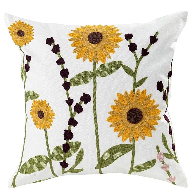 Kuddfodral - Farmhouse Flowers 45 x 45 cm (multi)