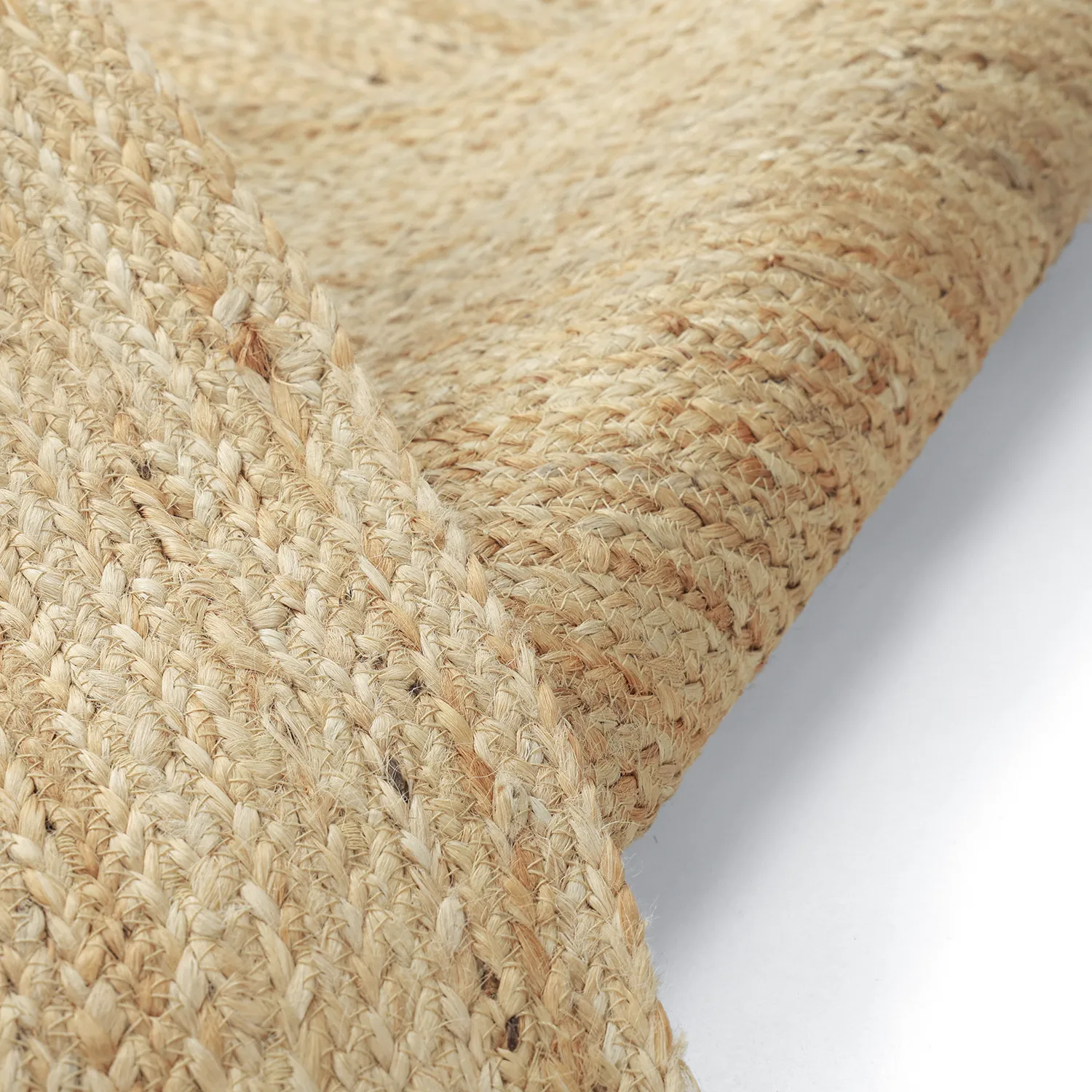 Oval jutematta - Flätan (jute)