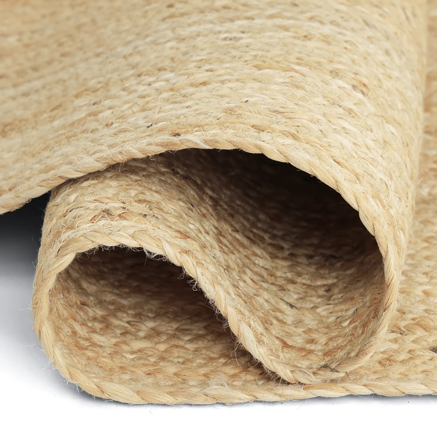 Oval jutematta - Flätan (jute)