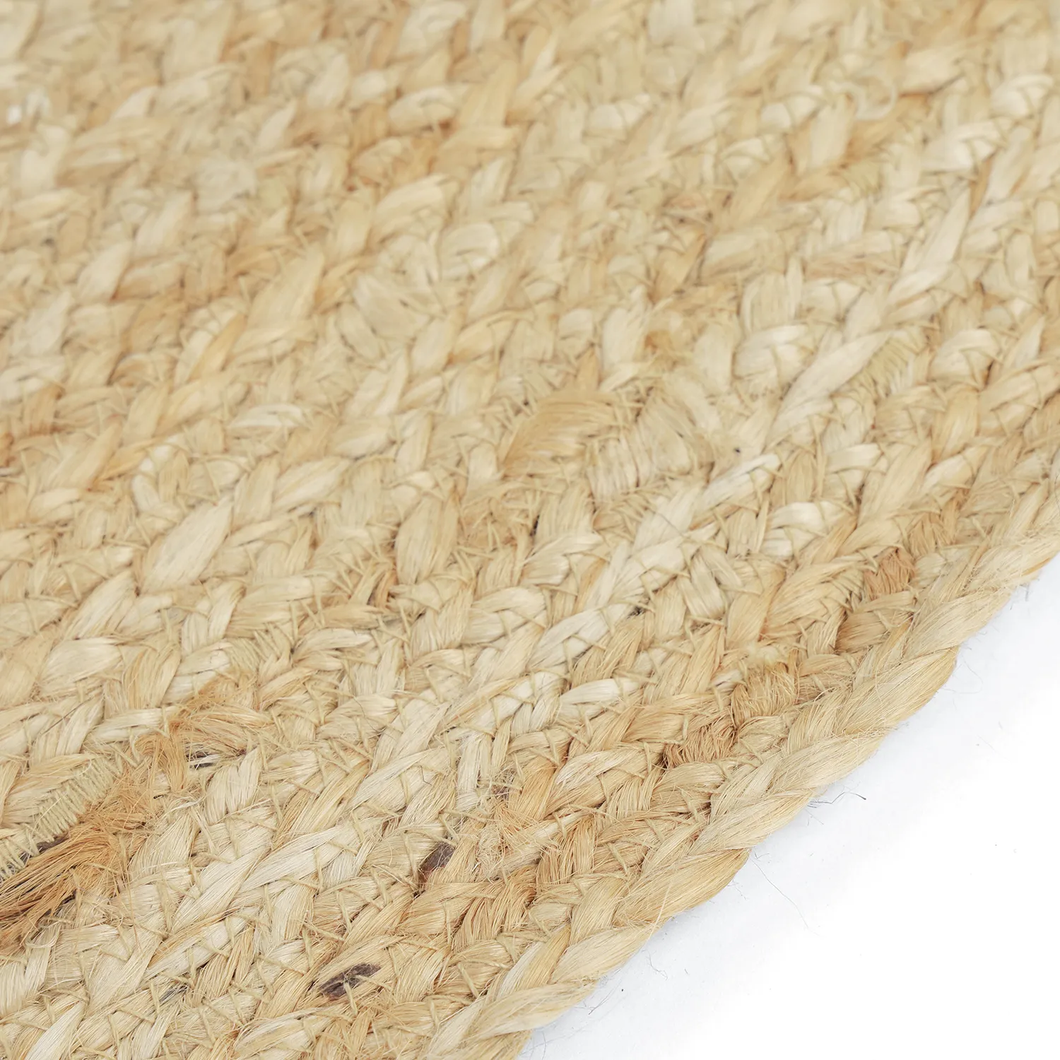 Oval jutematta - Flätan (jute)