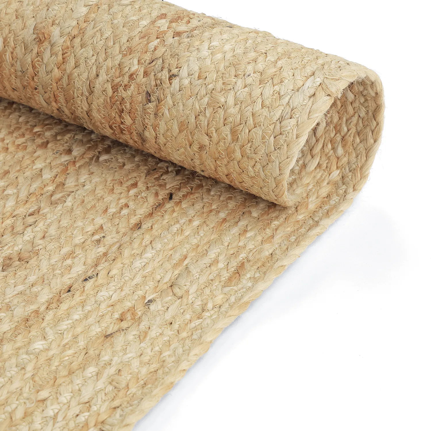 Oval jutematta - Flätan (jute)