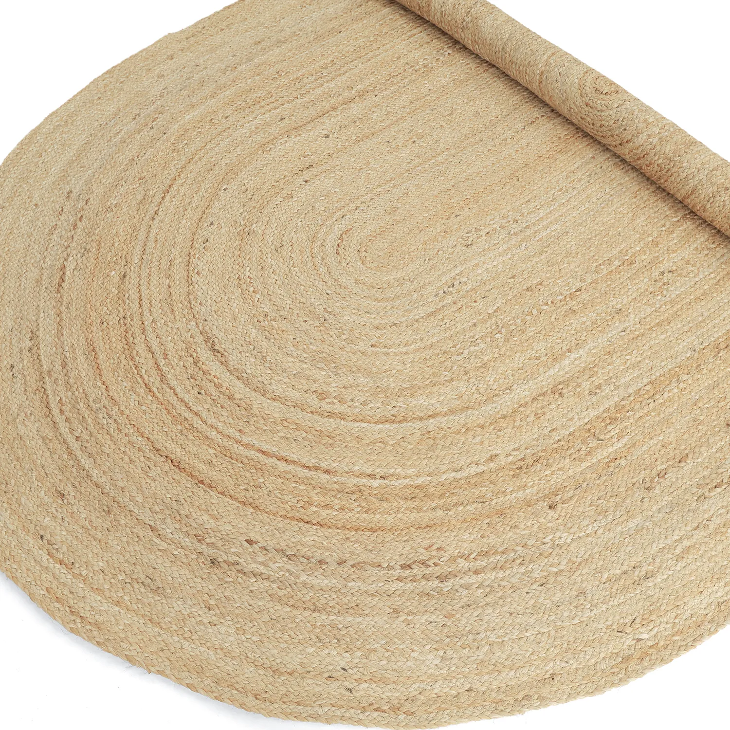 Oval jutematta - Flätan (jute)