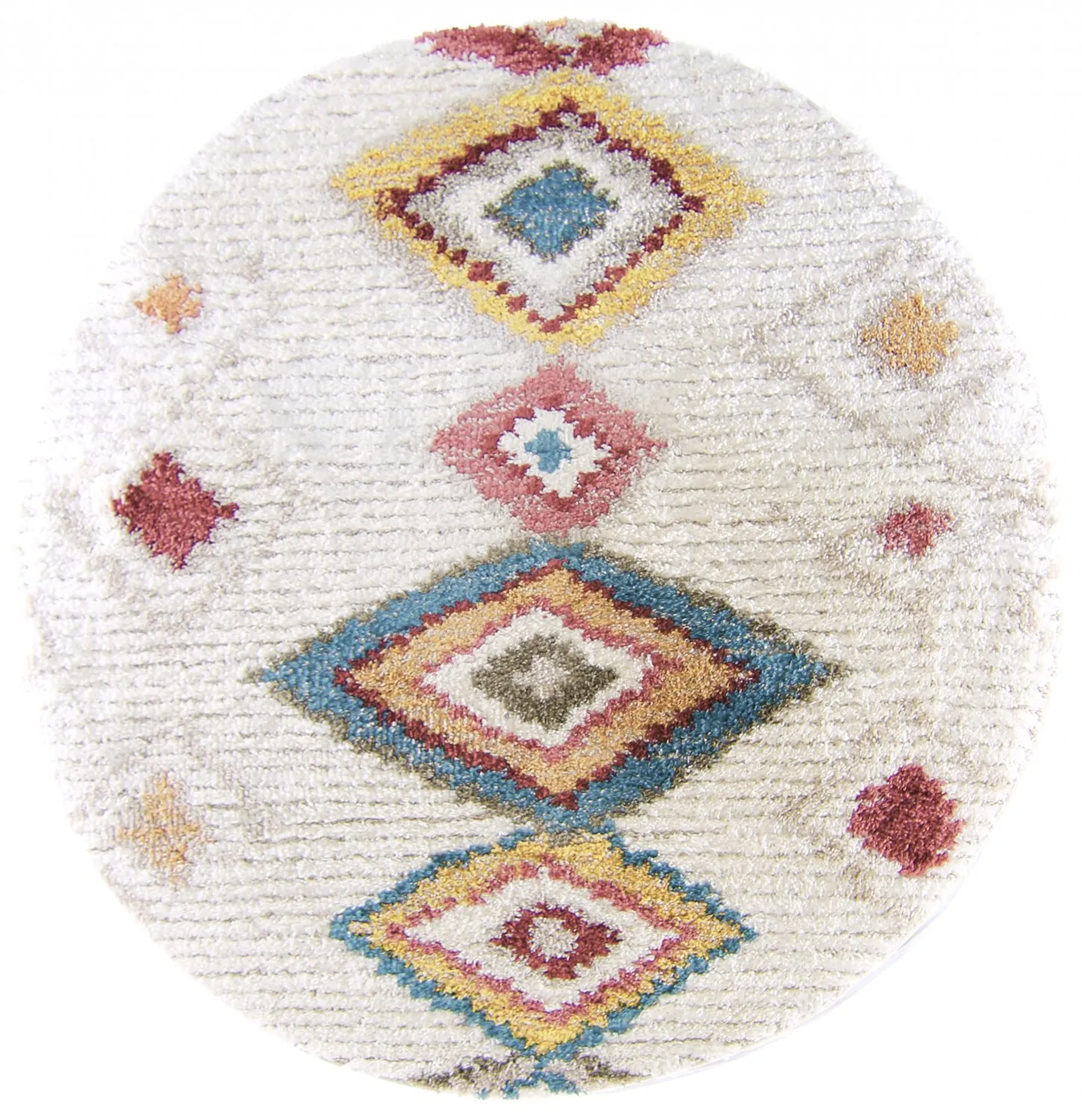 Runda mattor - Macchia (beige/multi)