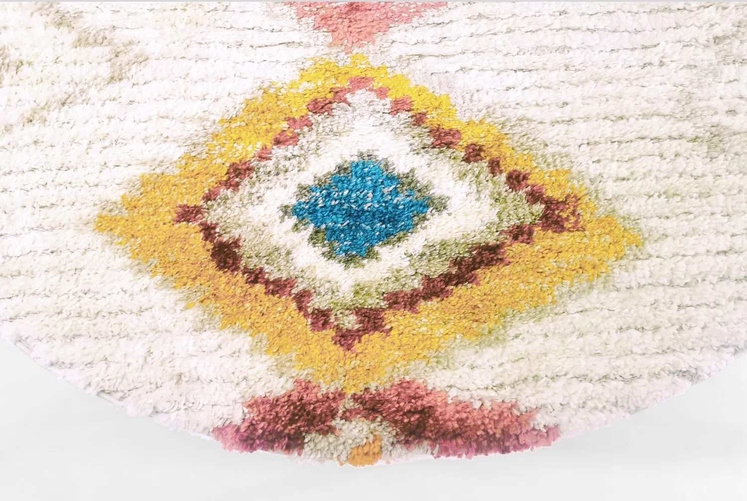 Runda mattor - Macchia (beige/multi)