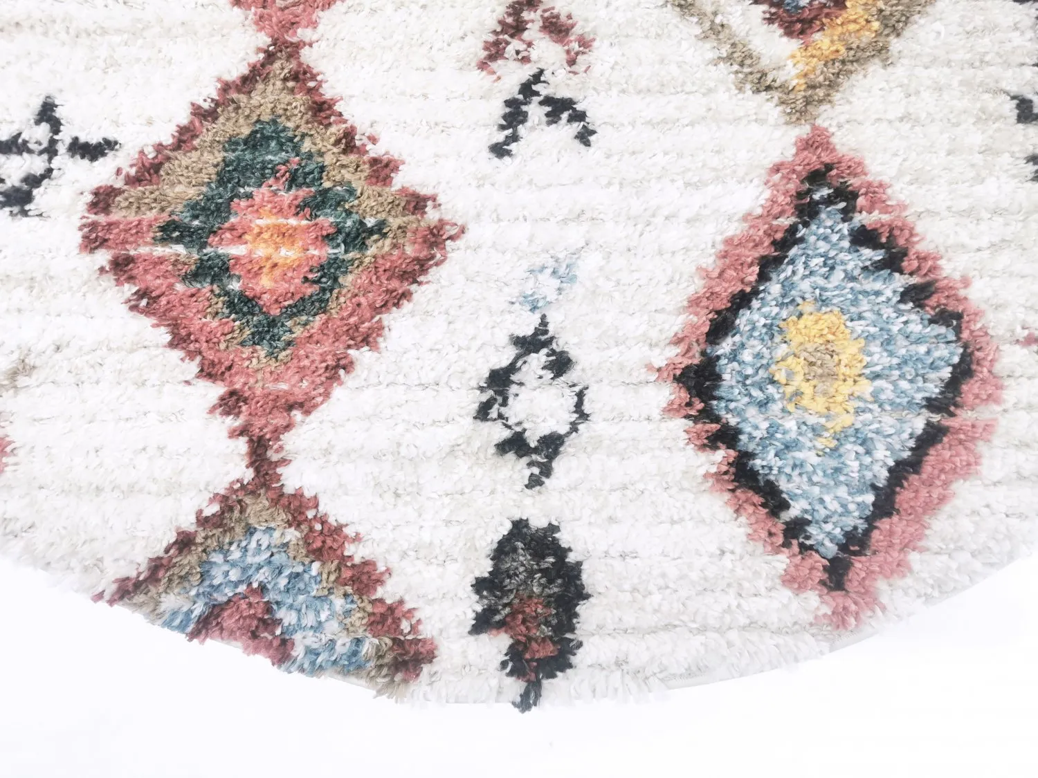 Runda mattor - Sezze (beige/multi)