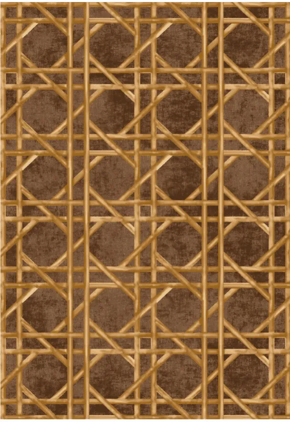 Wiltonmatta - Pachino (brun/guld)