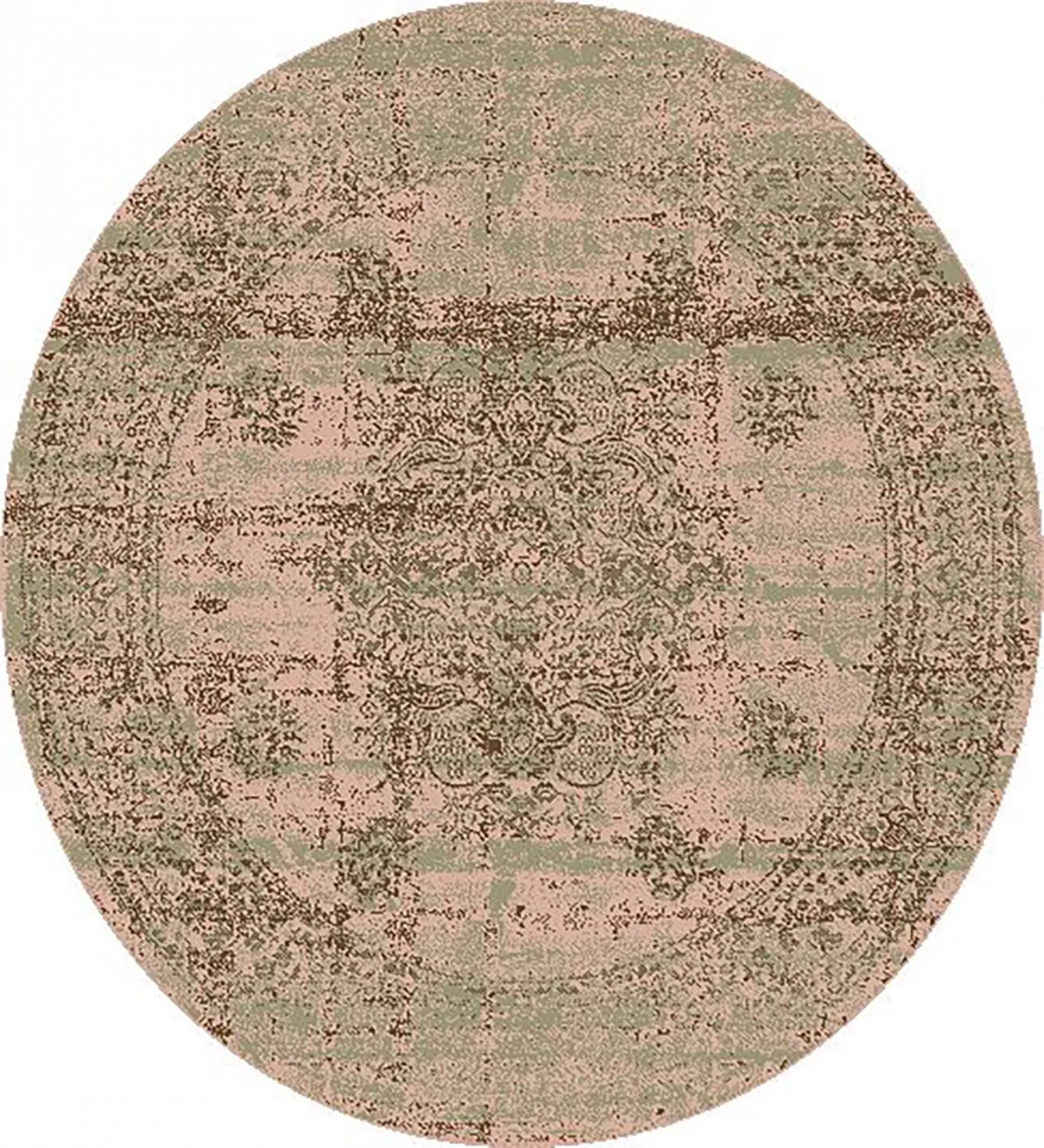Rund matta - Peking Royal (rosa)