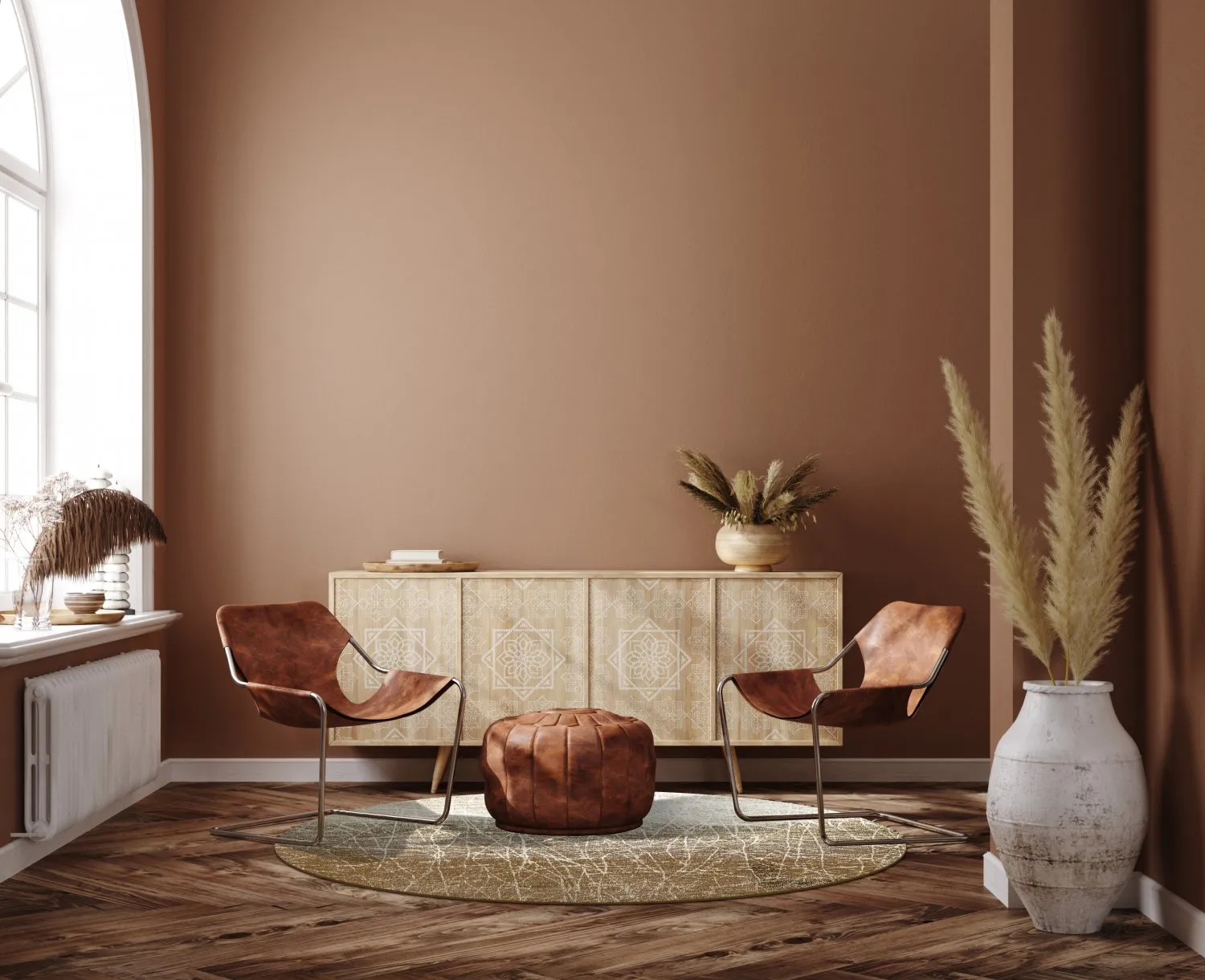 Rund matta - Jervis (beige)