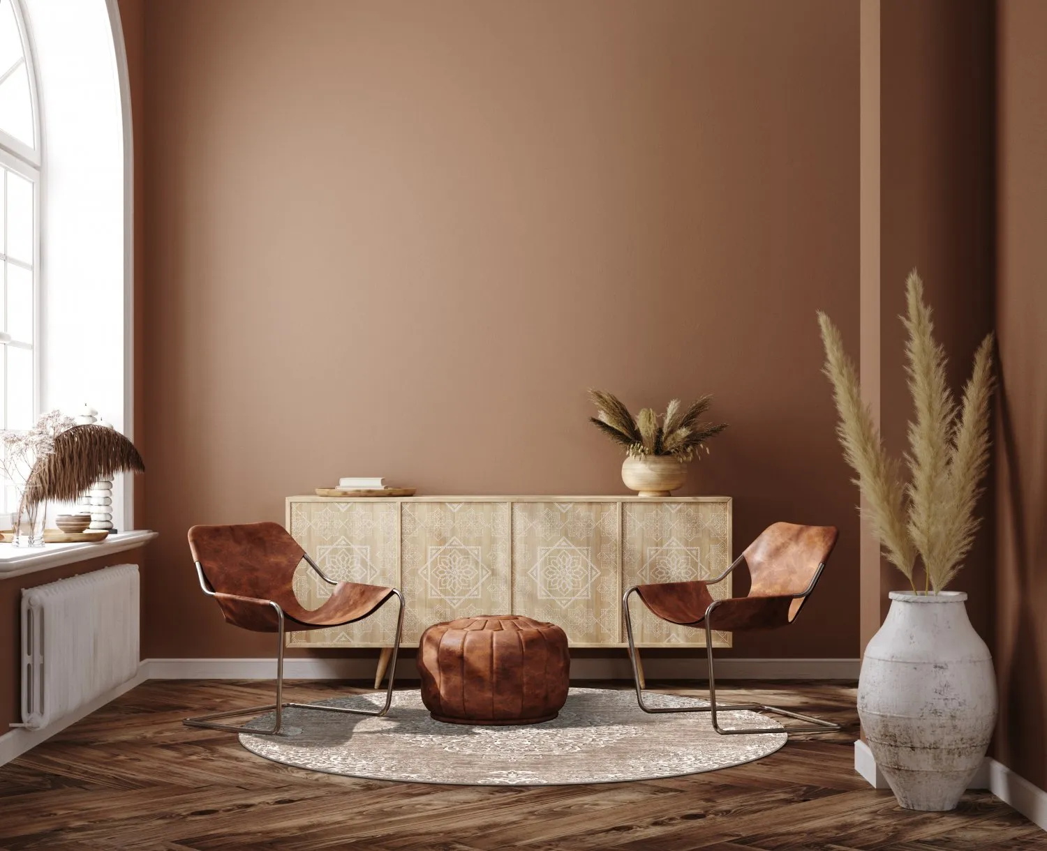 Rund matta - Milazzo (beige)