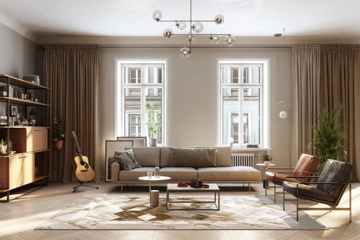 Wiltonmatta - Castello (beige/vit)